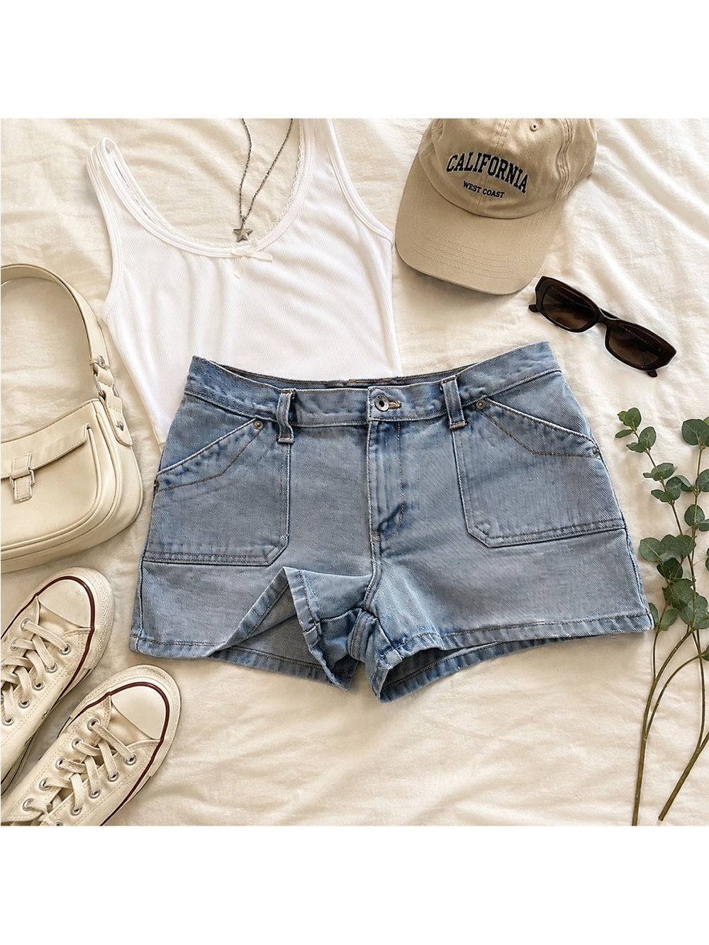 Yada Yada Denim Shorts | Carpenter Jean Shorts Vintage Y2K 90s
